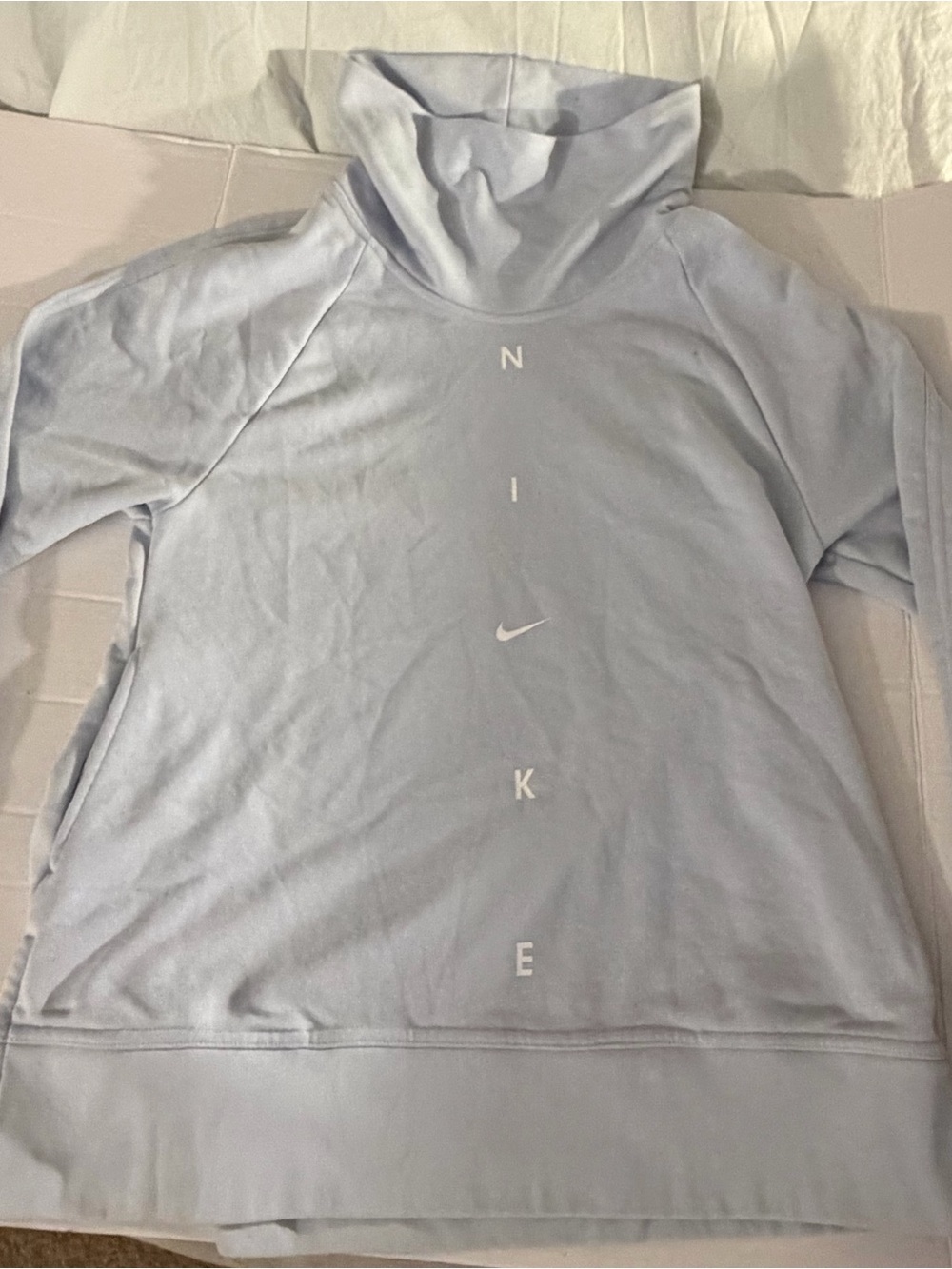 #253 Nike Men’s Pale Blue Turtleneck Sweater